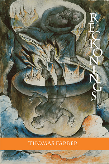 Reckonings book cover: William Blake painting of person immersed in boiling cauldron